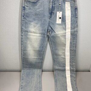 Laurenelle Logo Stripe Tapered Jeans Blue Men’s M